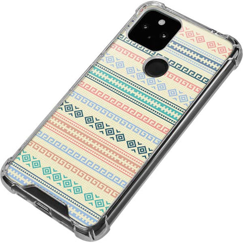 Summer Pattern Google Pixel 5 Clear Case